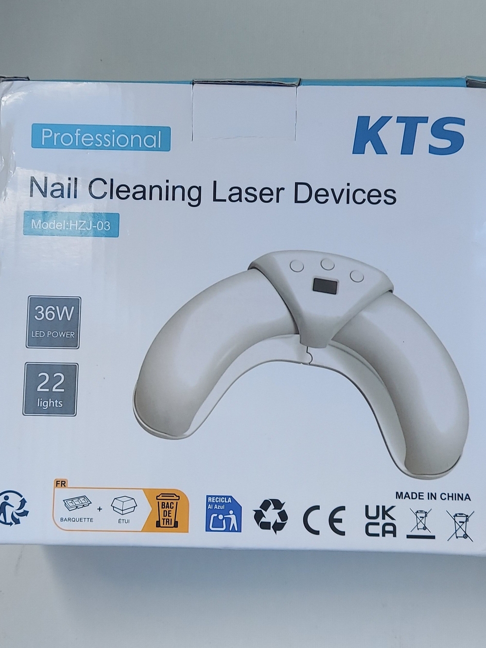 Professional White Nail Cleaning Laser Device - 36W